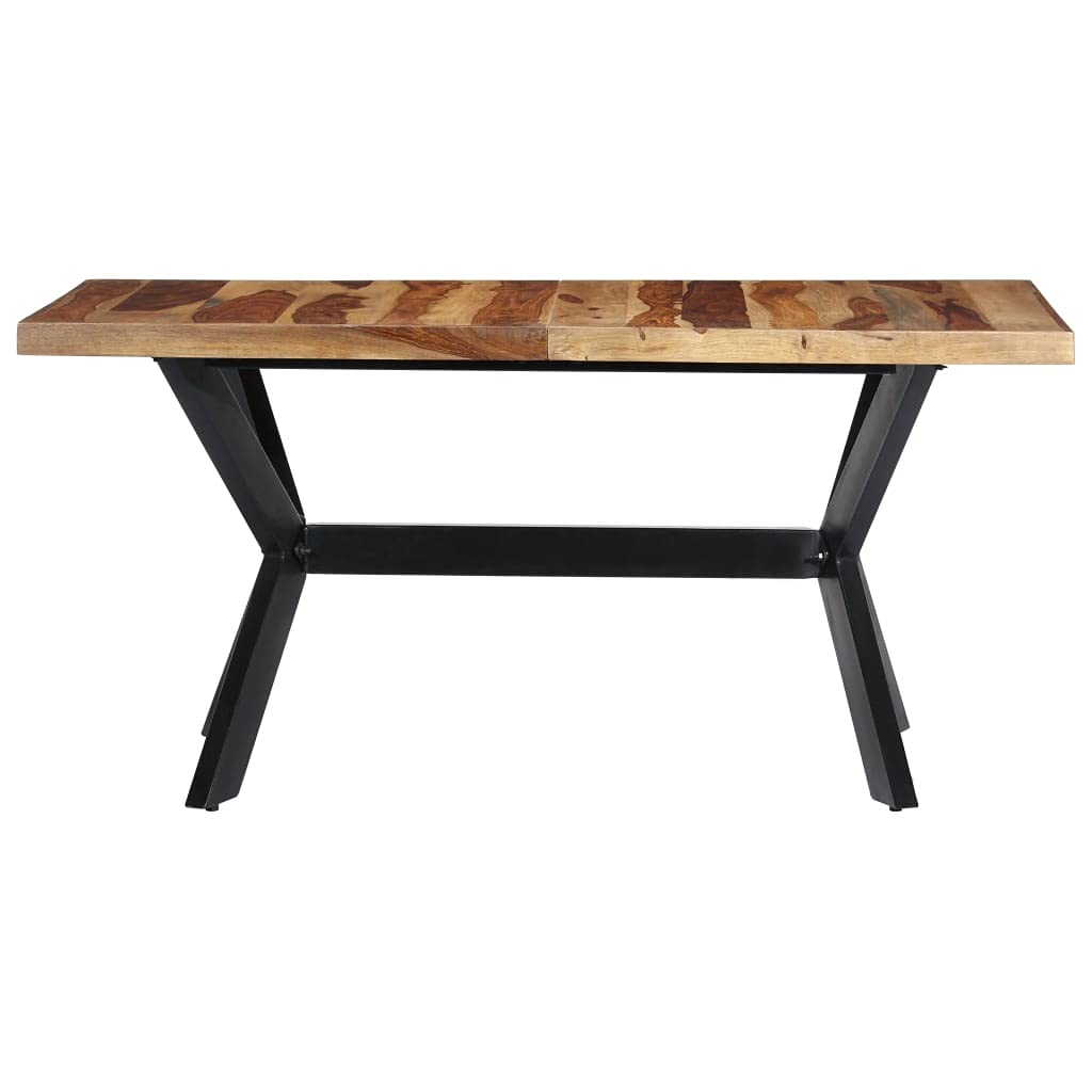 Rustic Industrial Style Solid Sheesham Wood Dining Table K307820