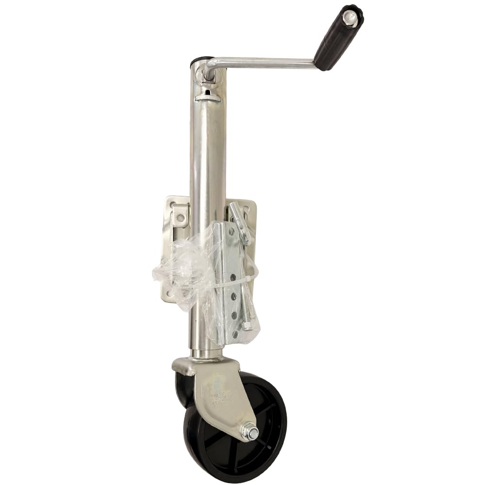 1,200 lbs. Capacity Zinc Coated Trailer Jack with 6" Caster I2577