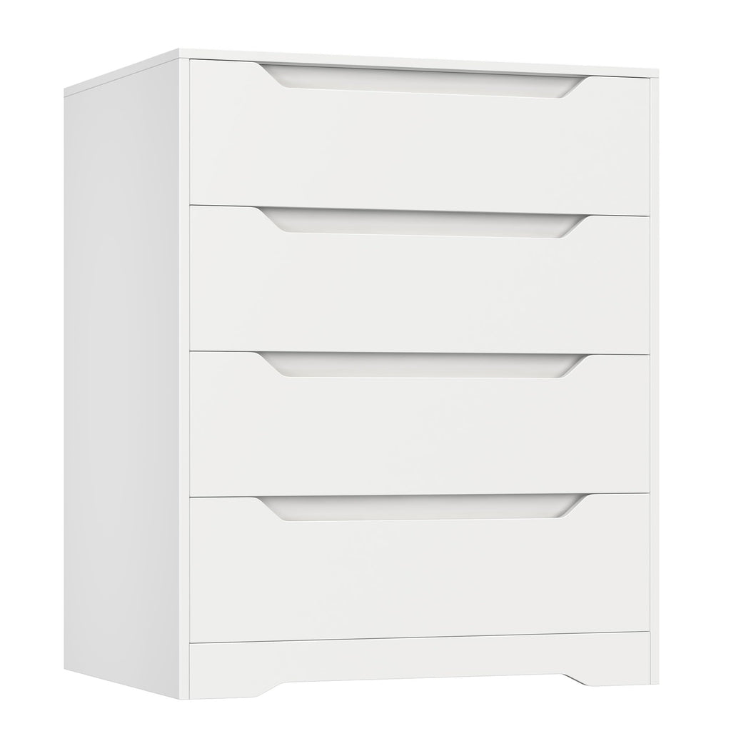 White 4 Drawer Wood Dresser A330