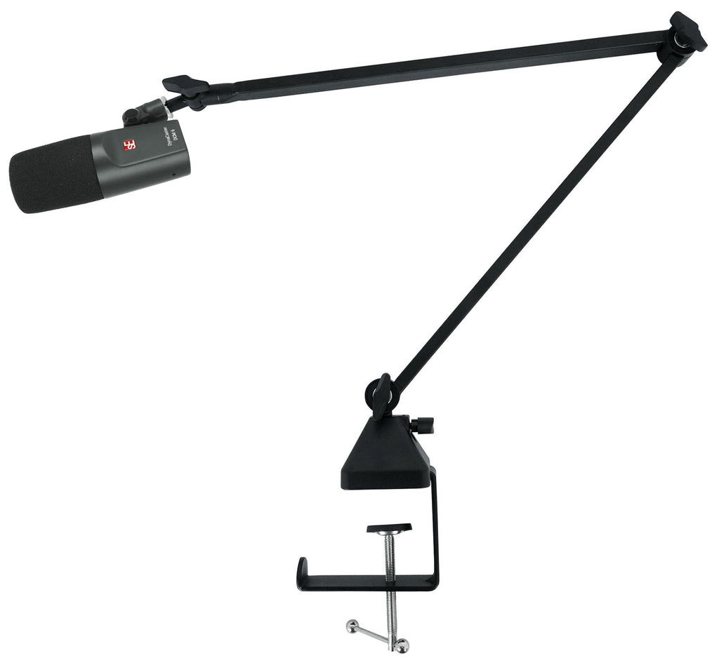 Front-Addressed Broadcast Podcast Microphone with Boom Arm and Desk Clamp L47565