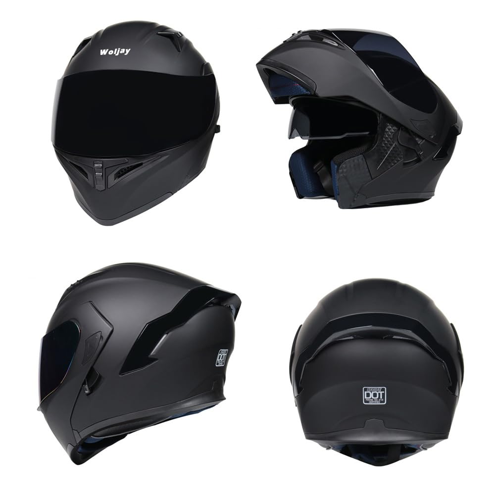 Flip Up Modular Motorcycle Helmet Dual Visor O270