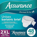 Maximum Absorbency Unisex Adult Briefs White 2XL 48 Count T367