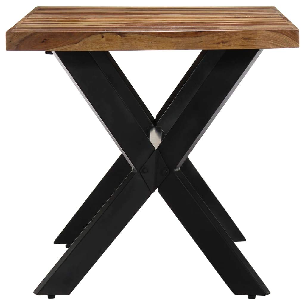 Rustic Industrial Style Solid Sheesham Wood Dining Table K307820