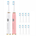 2 Pack Electric Toothbrush with 10 Replacement Brush Head O857577