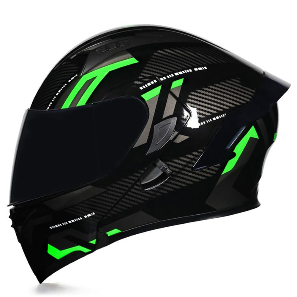 Flip Up Modular Motorcycle Helmet Dual Visor O270