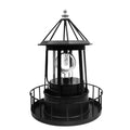 Black Solar LED Lighthouse Garden Decoration P5953