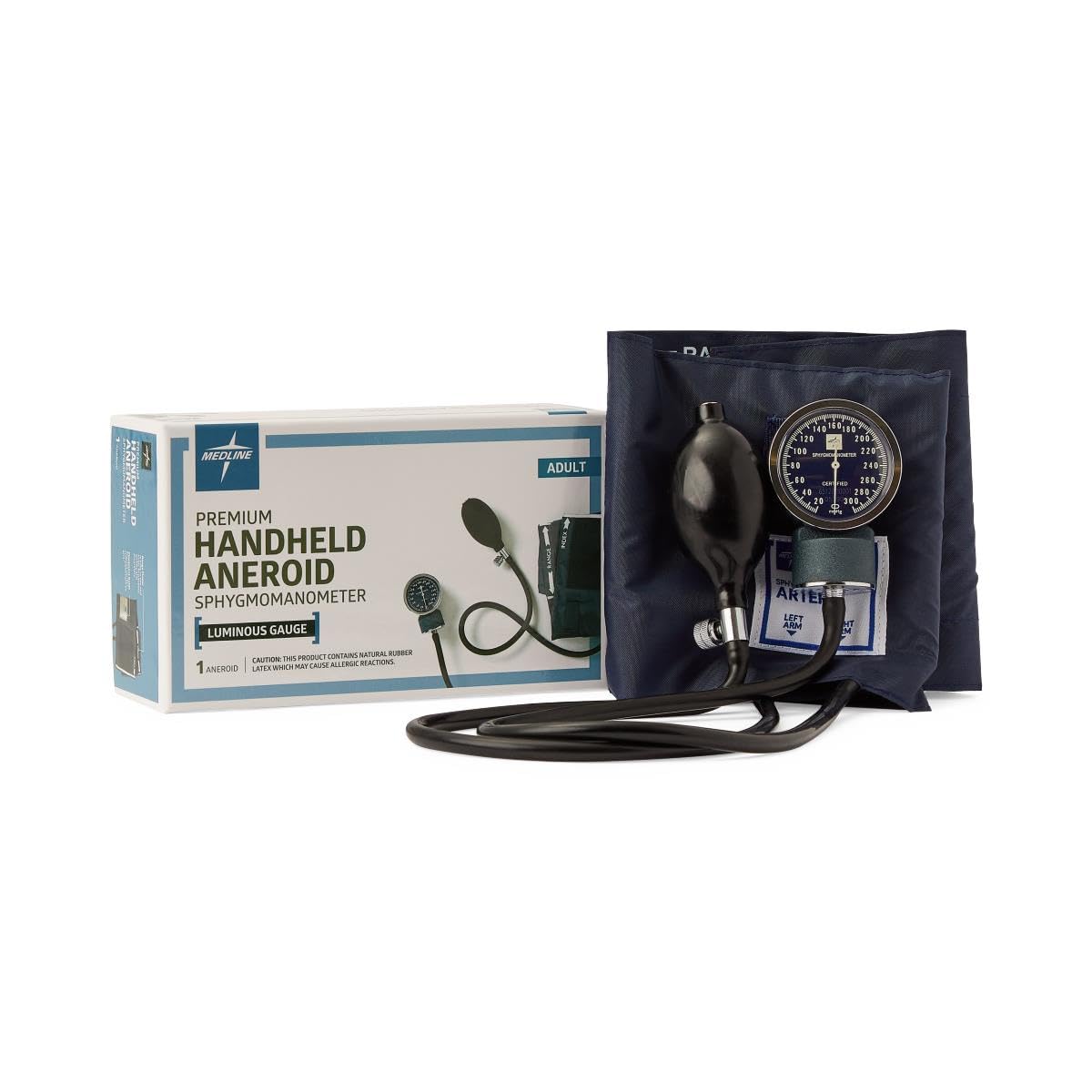Handheld Aneroid Sphygmomanometer Adult Blood Pressure Cuff F19460