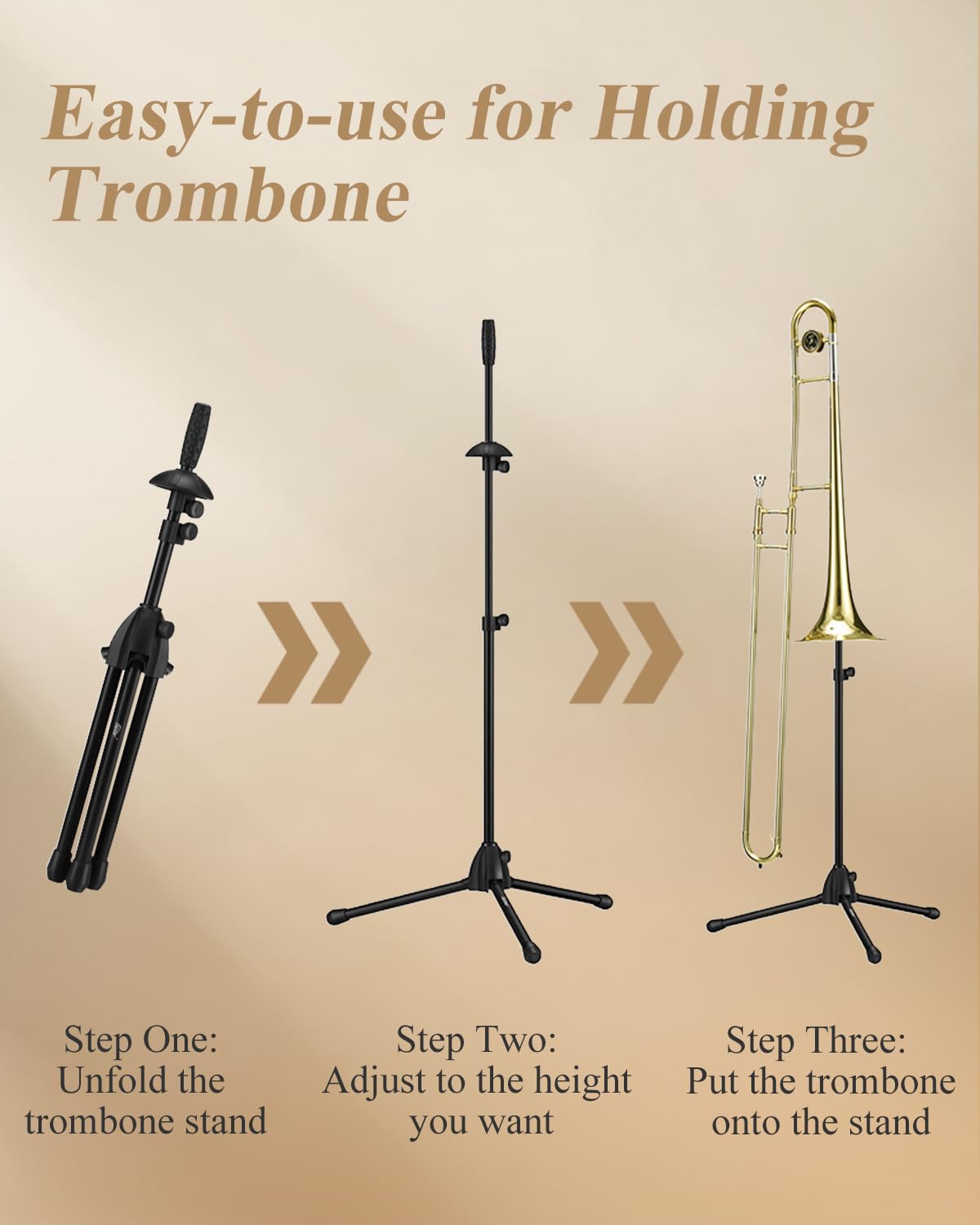 Adjustable Tenor Bass Trombone Stand with Bag G56660