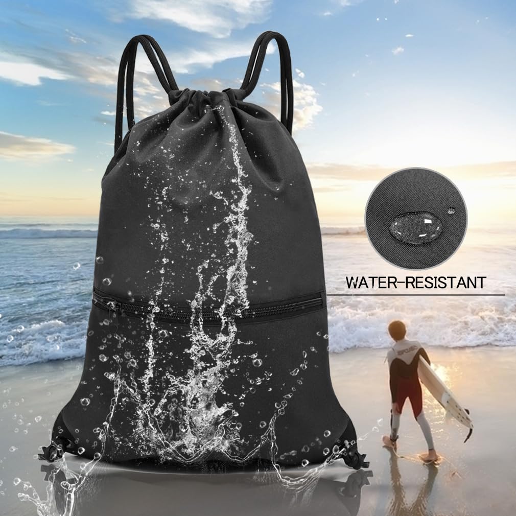 Drawstring Backpack Bag Sport Gym Sackpack B605839