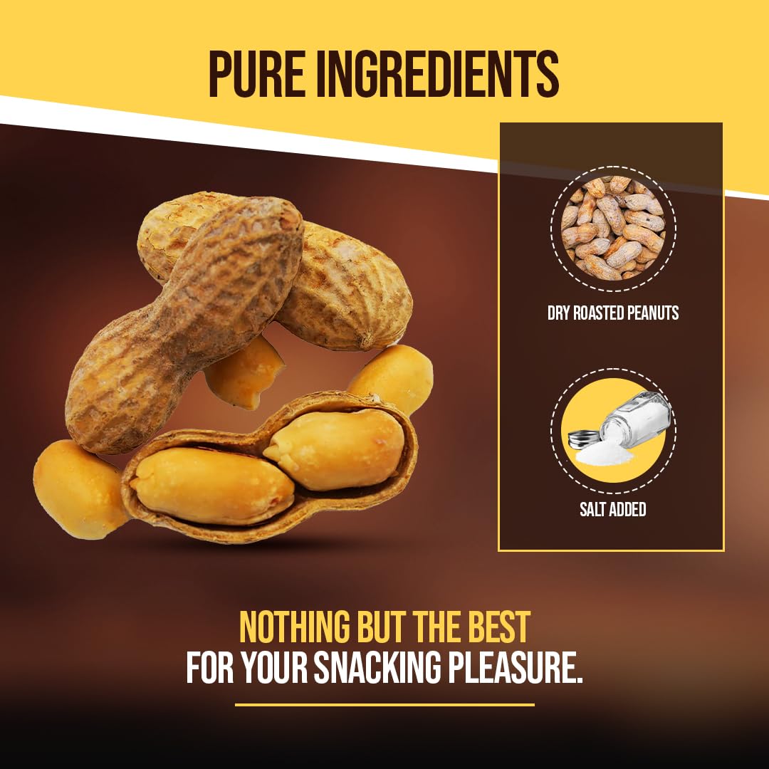 Salted Dry Roasted In Shell Peanuts 2 Pounds C604636