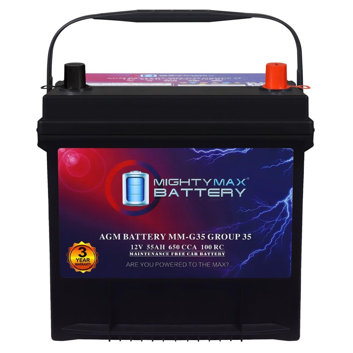 12V 55Ah AGM Replacement Battery H987