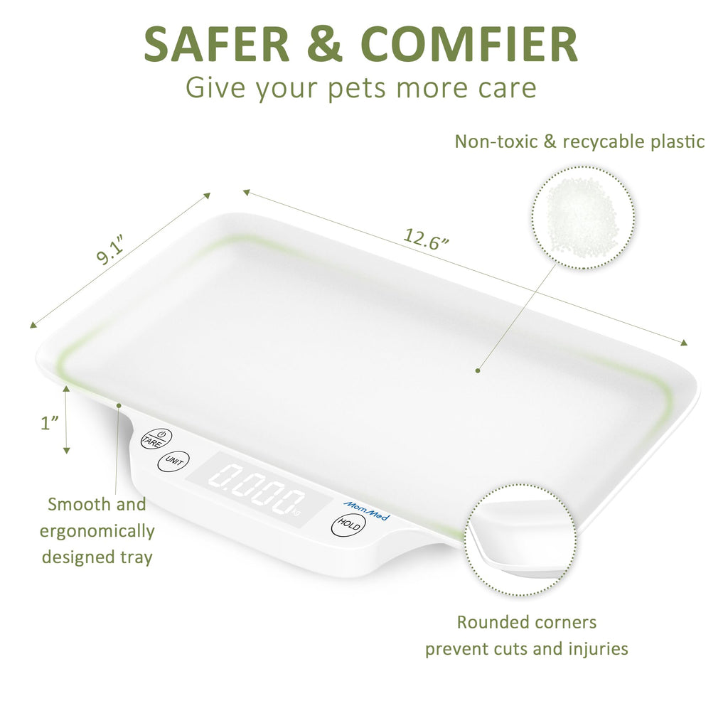 Portable Digital Pet Scale with Hold & Tare Function Q755393