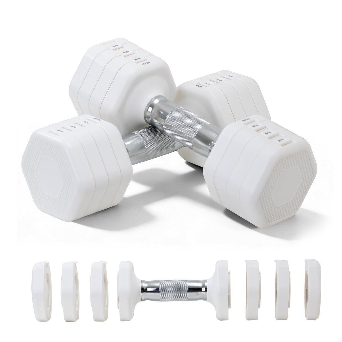 Adjustable Dumbbell Set of 2 Total 20 Lbs C9689
