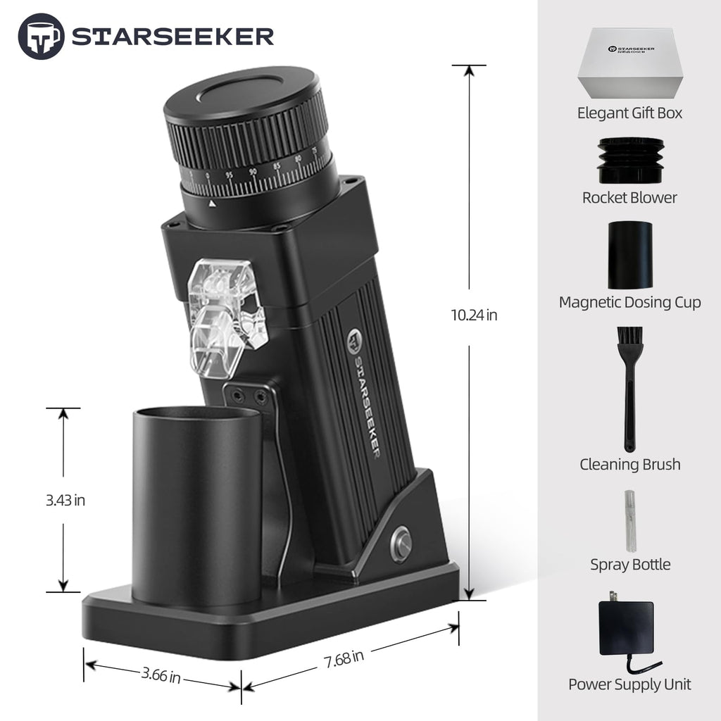 Electric Coffee Grinder with 55mm Titanium Conical Burr S894916
