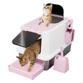 Stainless Enclosed High-Sided Covered Litter Box U958732