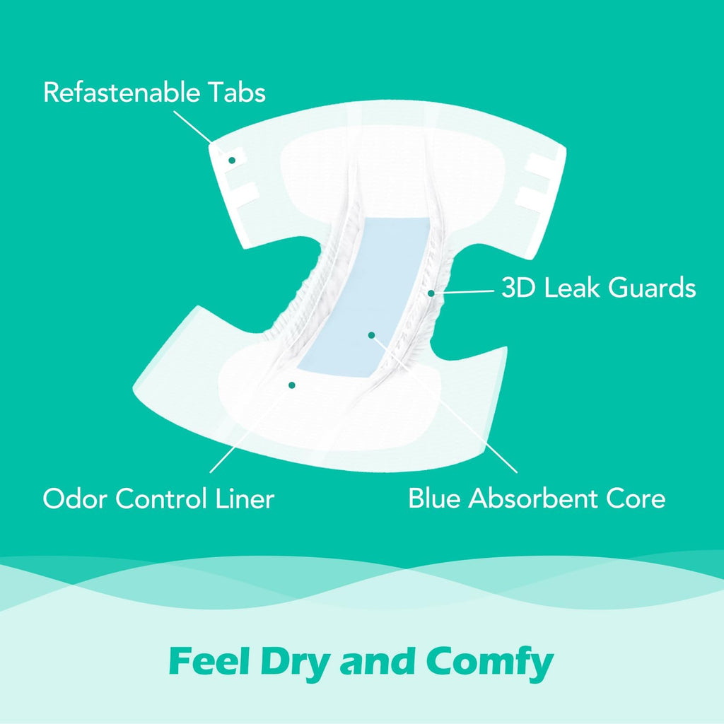 Adult Diapers L 15 Count & Overnight Adult Diapers L 12 Count S969