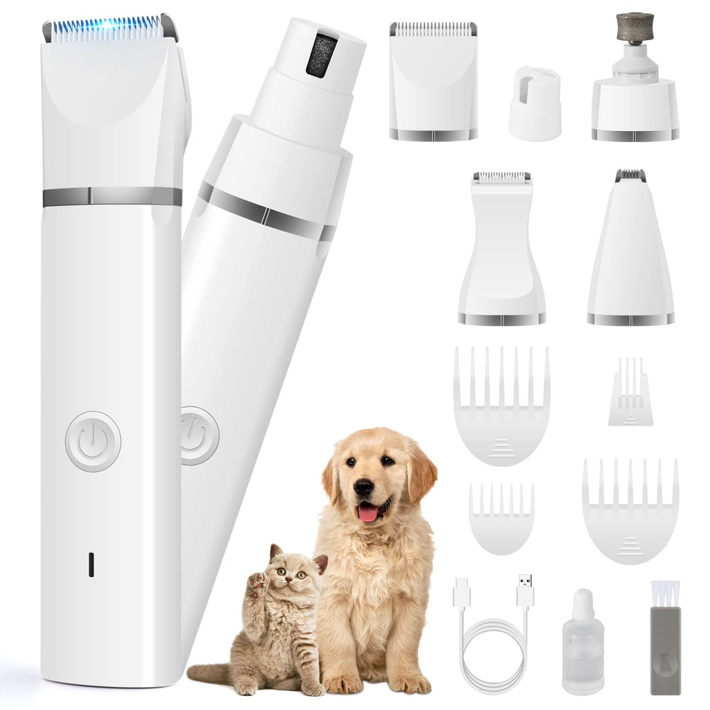 4 in 1 Dog Clippers Grooming Kit with Paw Hair Trimmer X23020