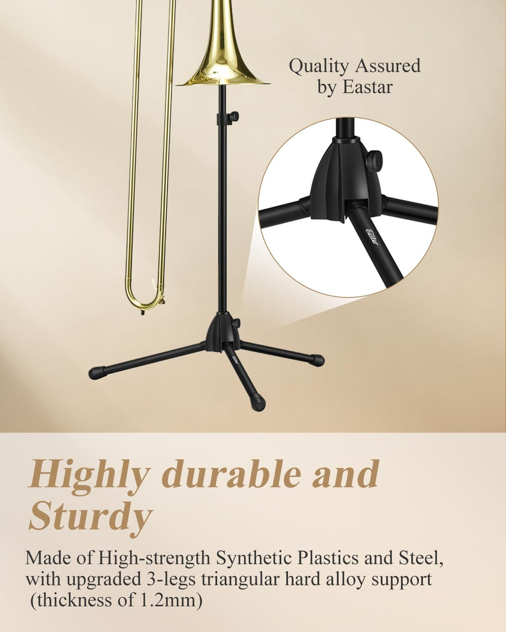 Adjustable Tenor Bass Trombone Stand with Bag G56660