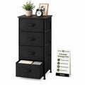 4 Drawer Fabric Storage Tower with Steel Frame W107615