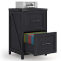 2 Drawer Wood File Cabinet O493