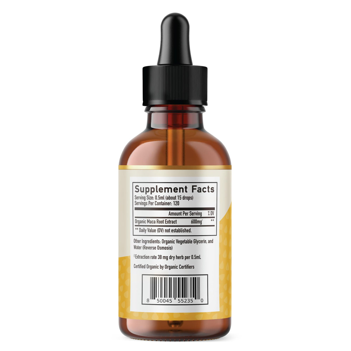 Organic Maca Root Liquid Drops 2 fl oz O8985