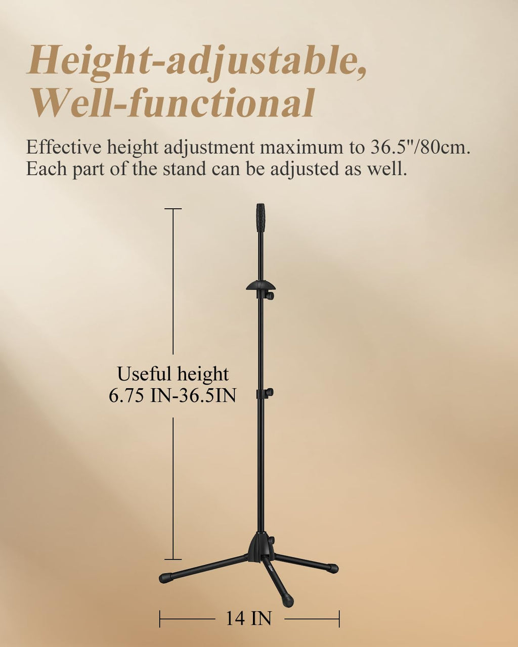 Adjustable Tenor Bass Trombone Stand with Bag G56660