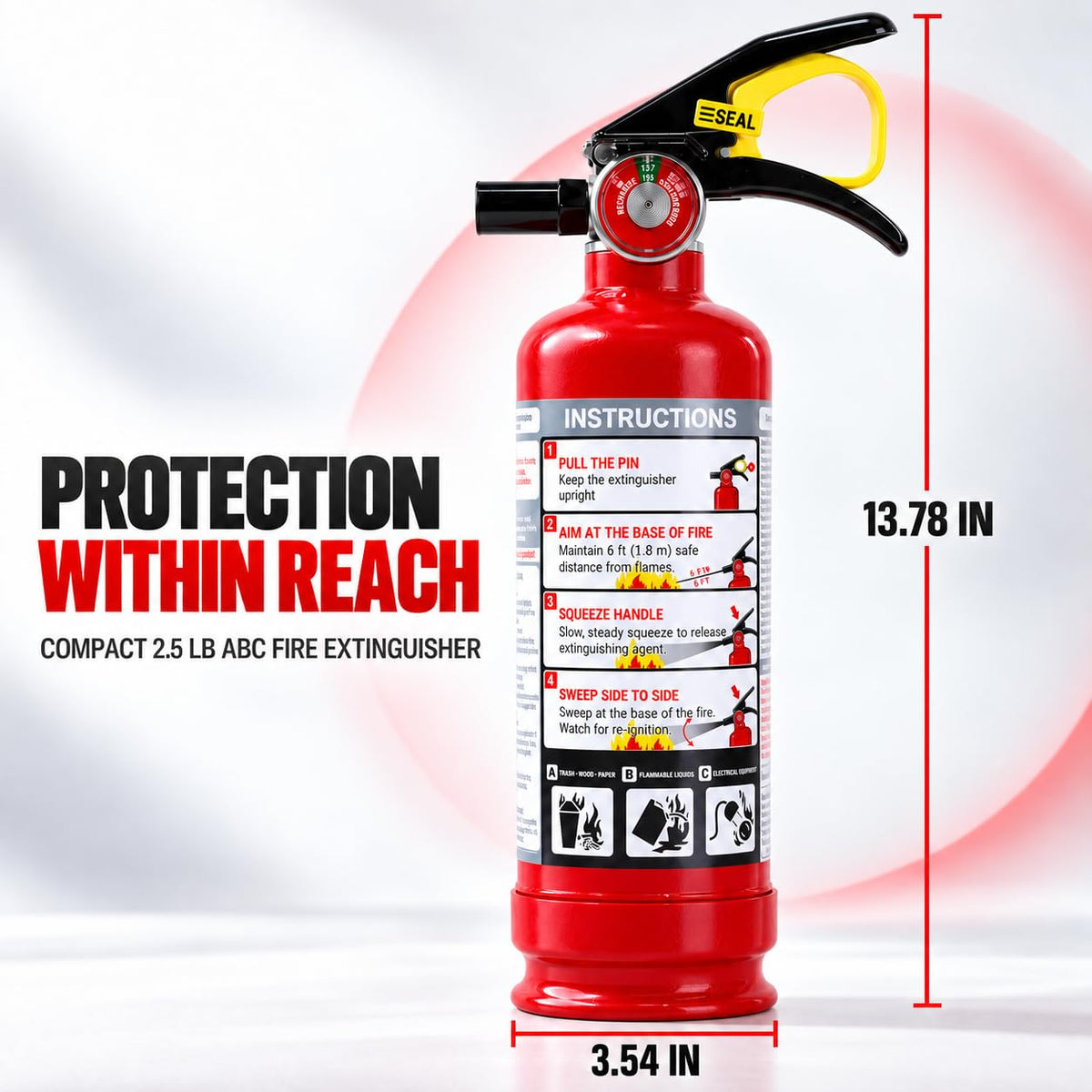 2.5 lb ABC Dry Chemical Fire Extinguishers 2-Pack Q85152