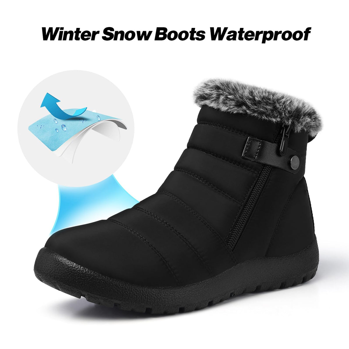 Winter Boots for Women Waterproof Non Slip I328304