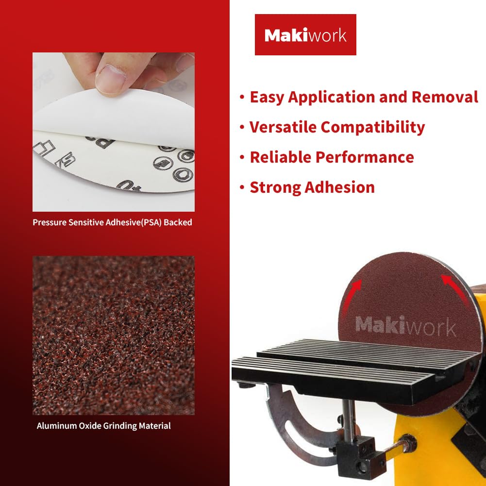 4x36 Inch Aluminum Oxide Sanding Belts and 6-Inch PSA Sanding Discs Set C33406