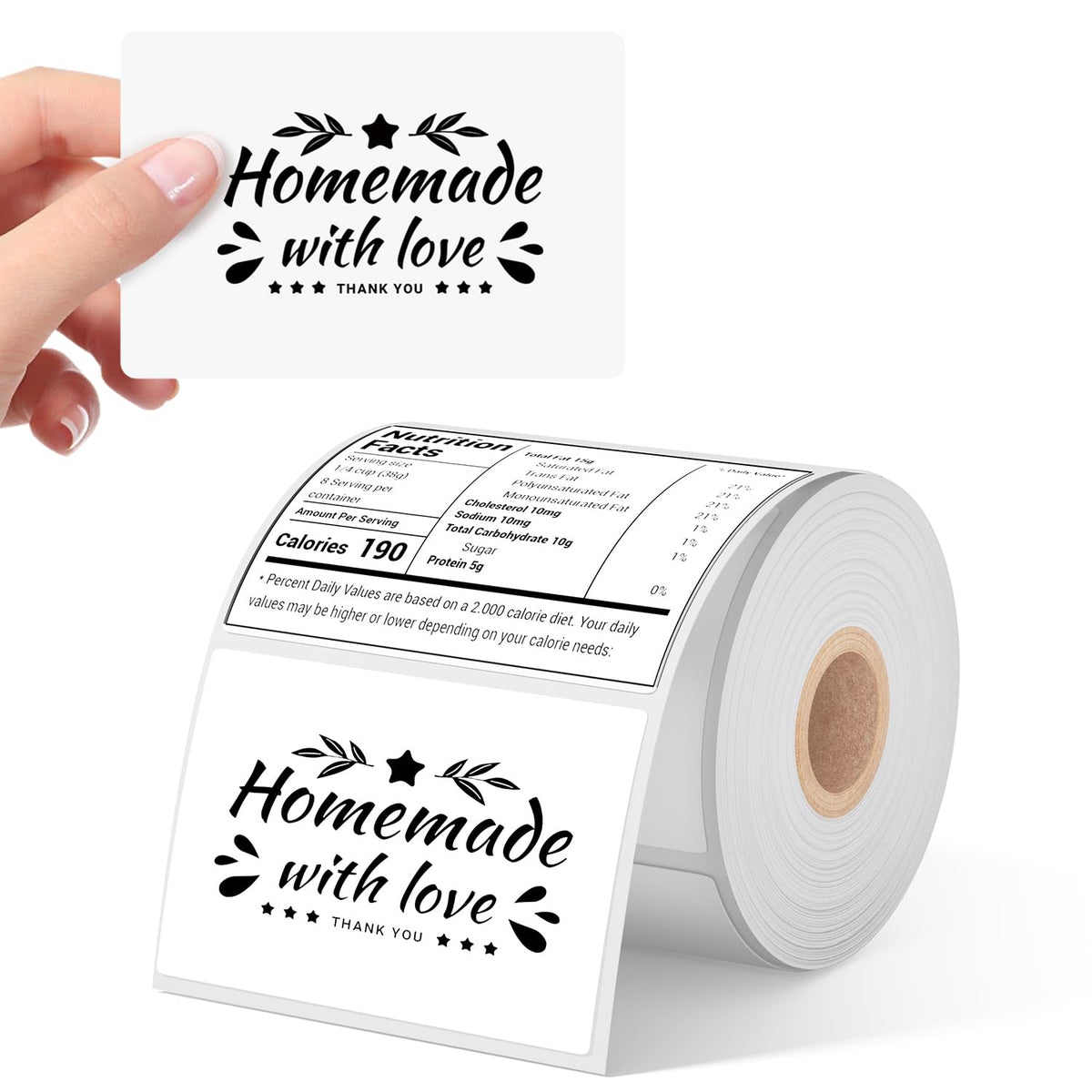 4x3 Thermal Labels 500PCS Water/Oilproof L8504
