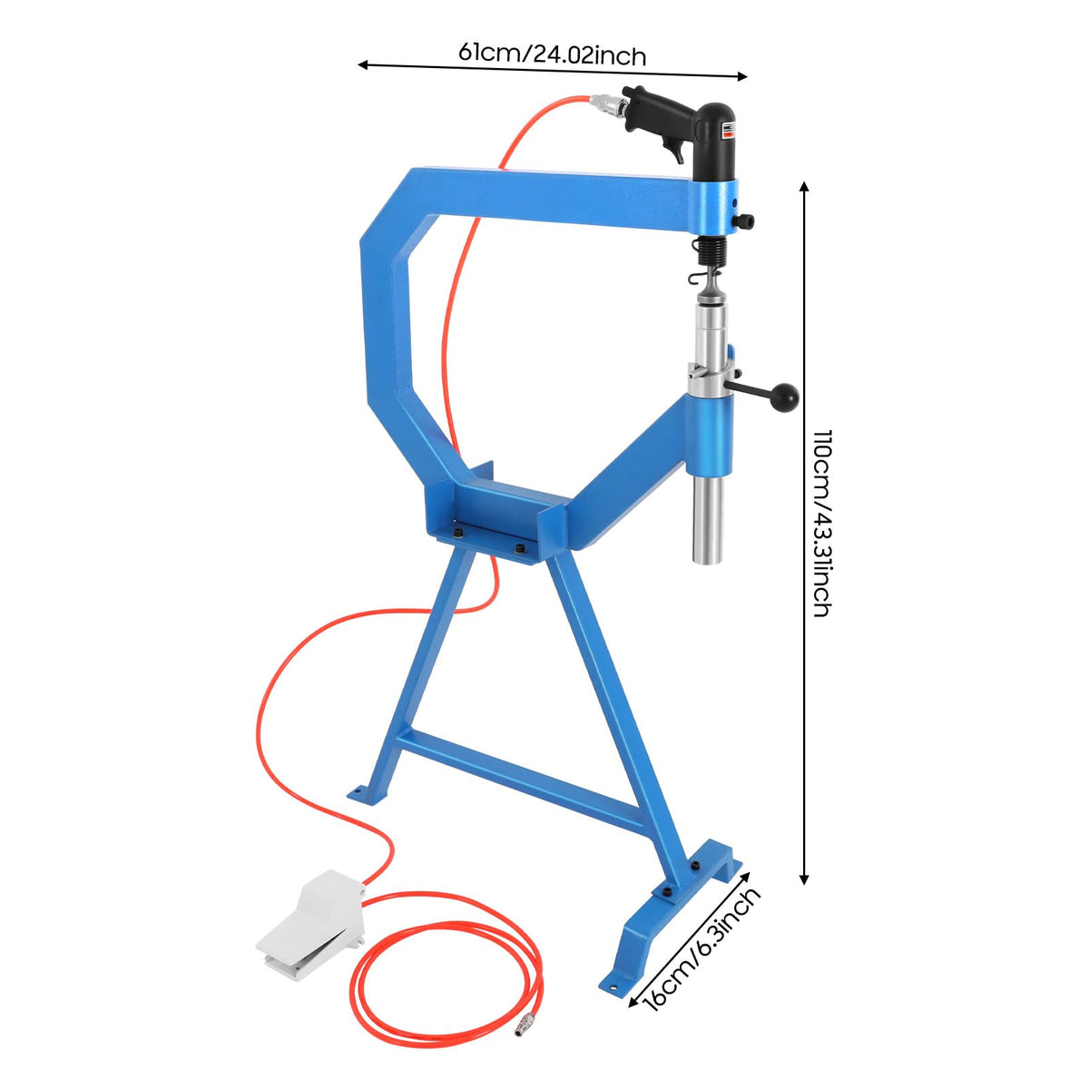 Pneumatic Planishing Hammer with Stand and Pedal P5951