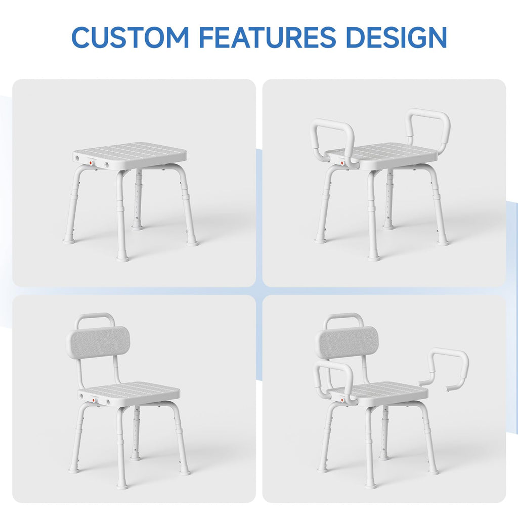 Swivel Shower Chair with Back and Arm G699719