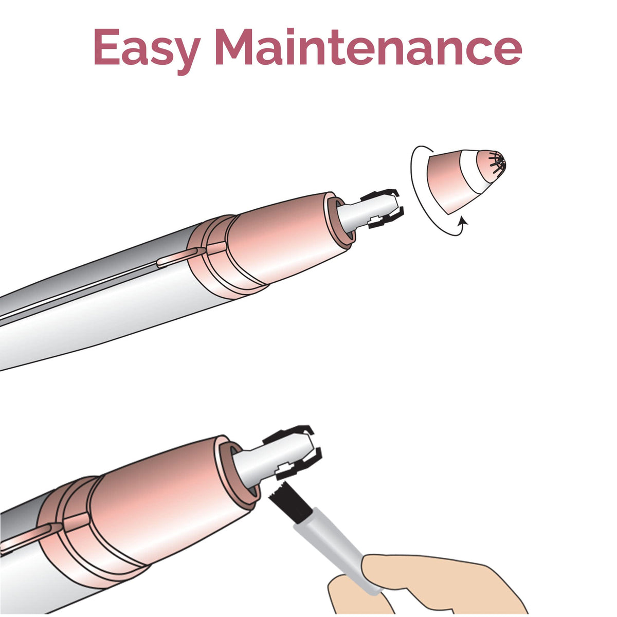 Electric Eyebrow Razor with LED Light S1621