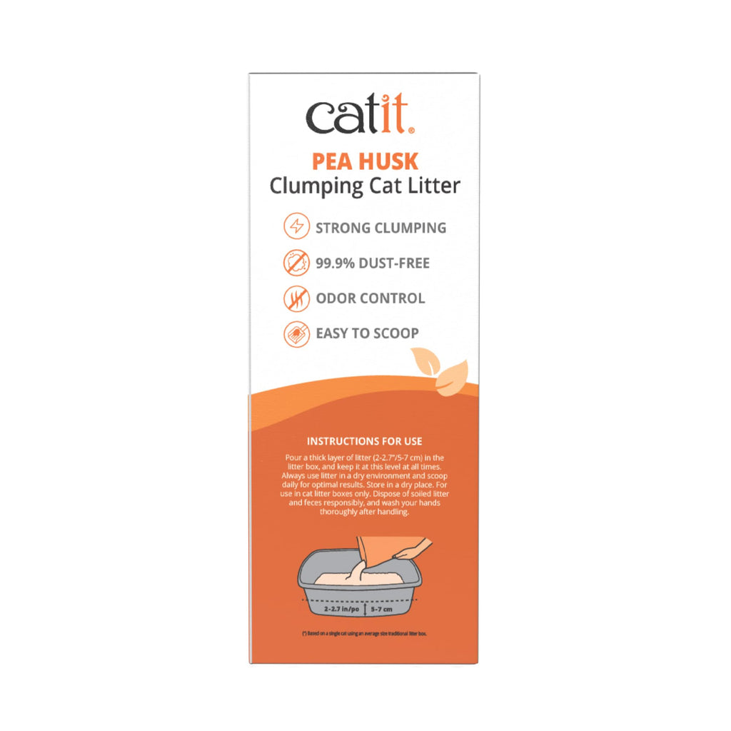 Pea Husk Clumping Cat Litter 12.3 lb Pack of 2 J793