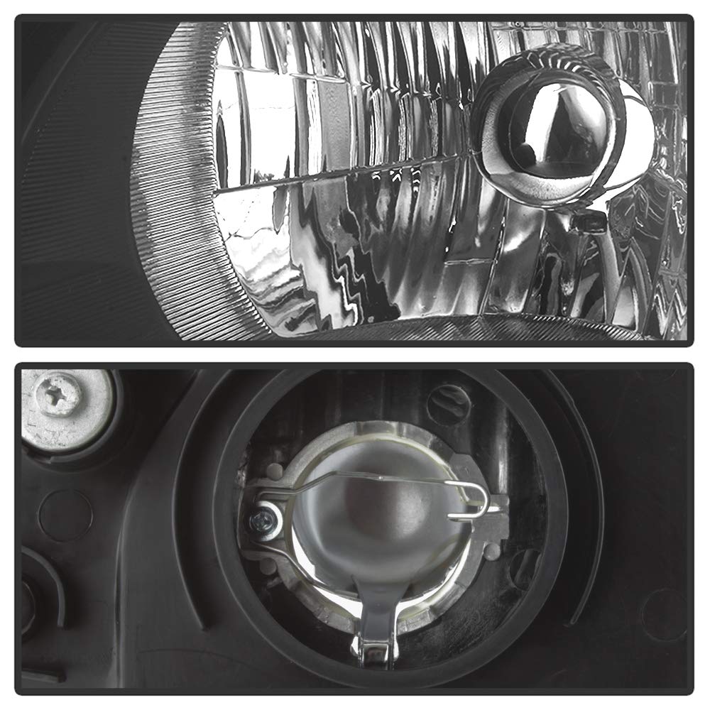 2002-2004 Honda CRV Black Housing Headlights Driver & Passenger Q84854