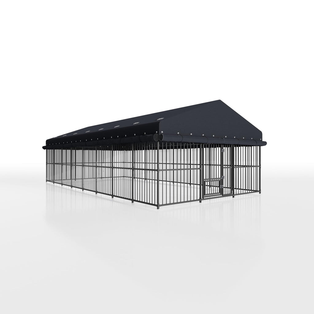 10x20x6.5 FT Outdoor Dog Kennel with Roof W422