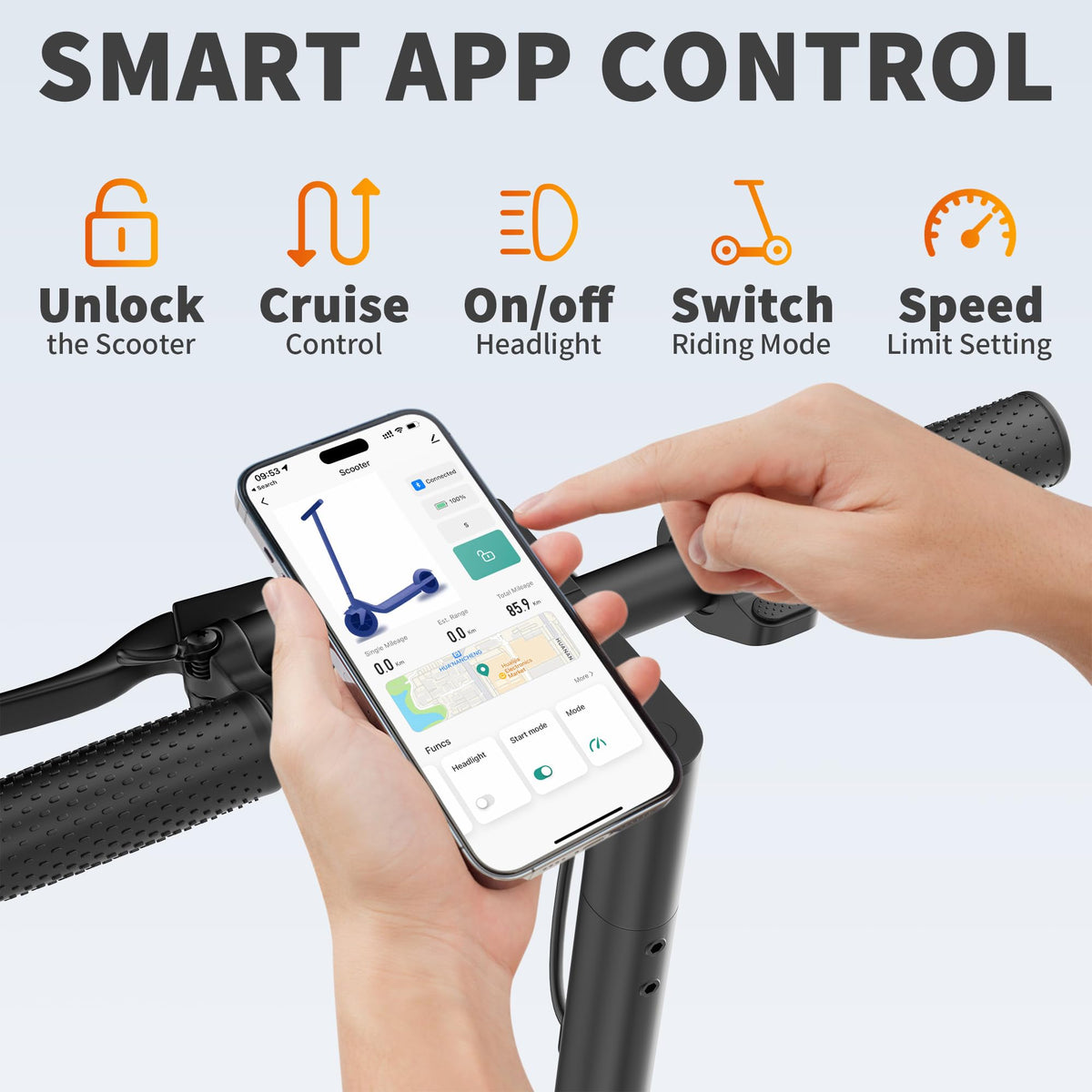 Folding Electric Scooter with Dual Brakes U958709