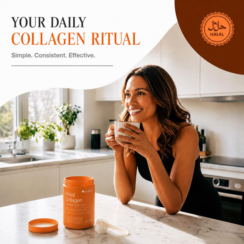 Halal Collagen Peptides Powder Grass-Fed Bovine Type I & III V3955