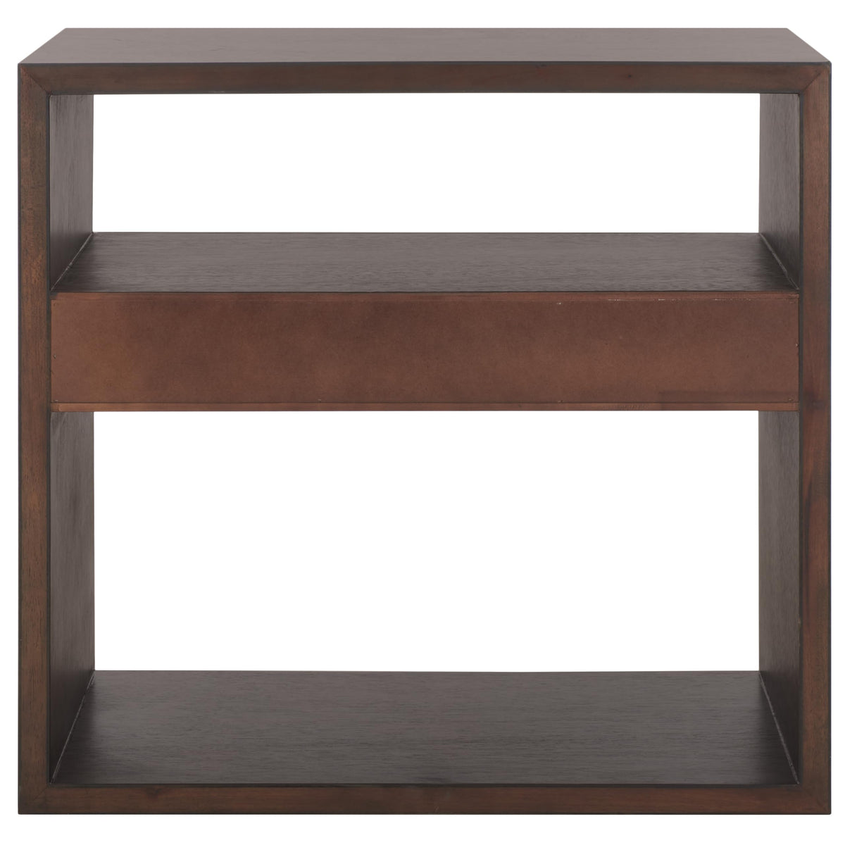 Dark Oak 2-Shelf 1-Drawer Console Table A1472