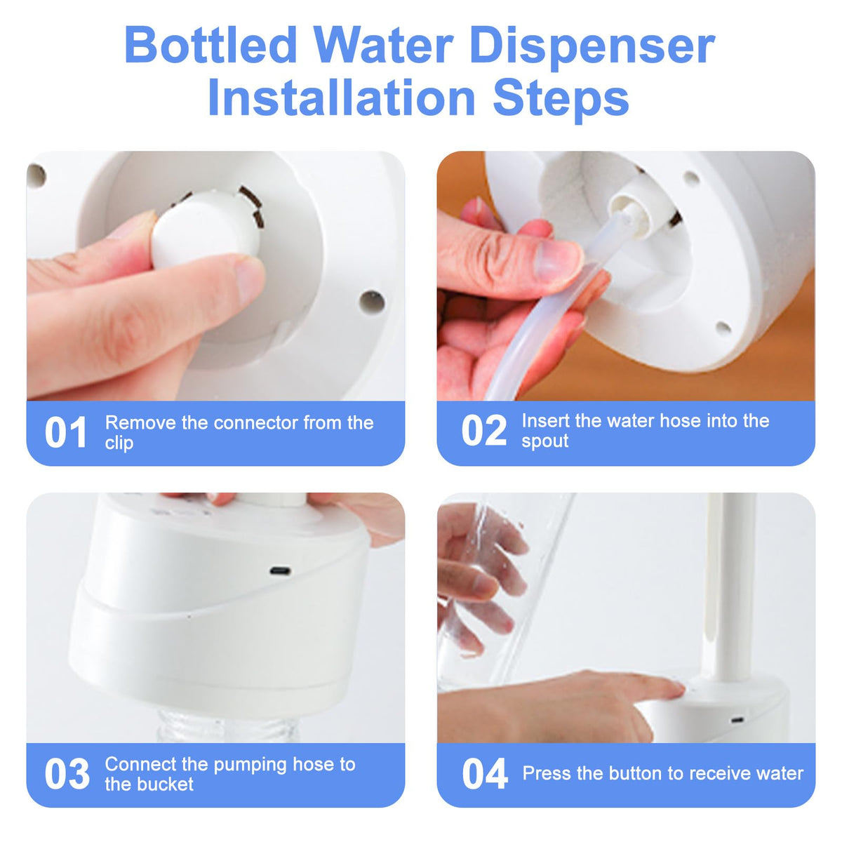 5 Gallon USB Type-C Electric Water Bottle Dispenser J2205