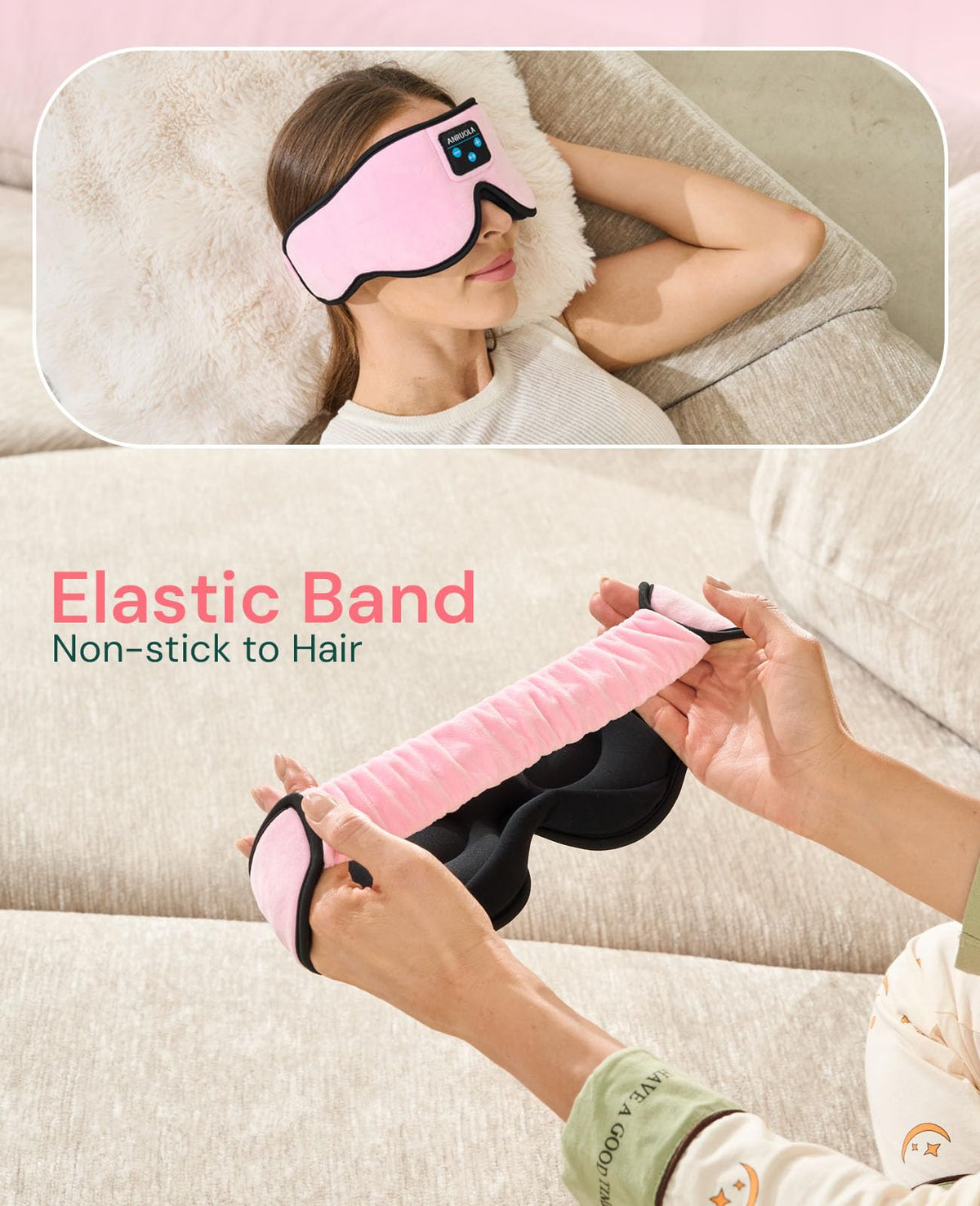 Bluetooth Sleep Mask with Wireless Headphones G9571