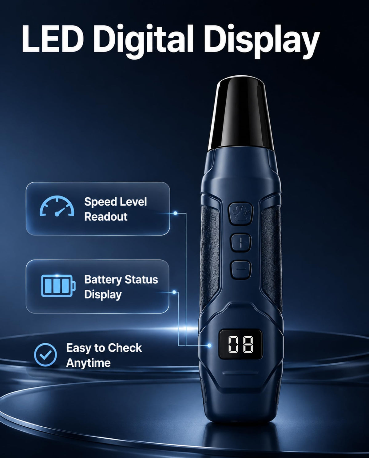 Dog Nail Grinder 16-Speed with LED Light S388064