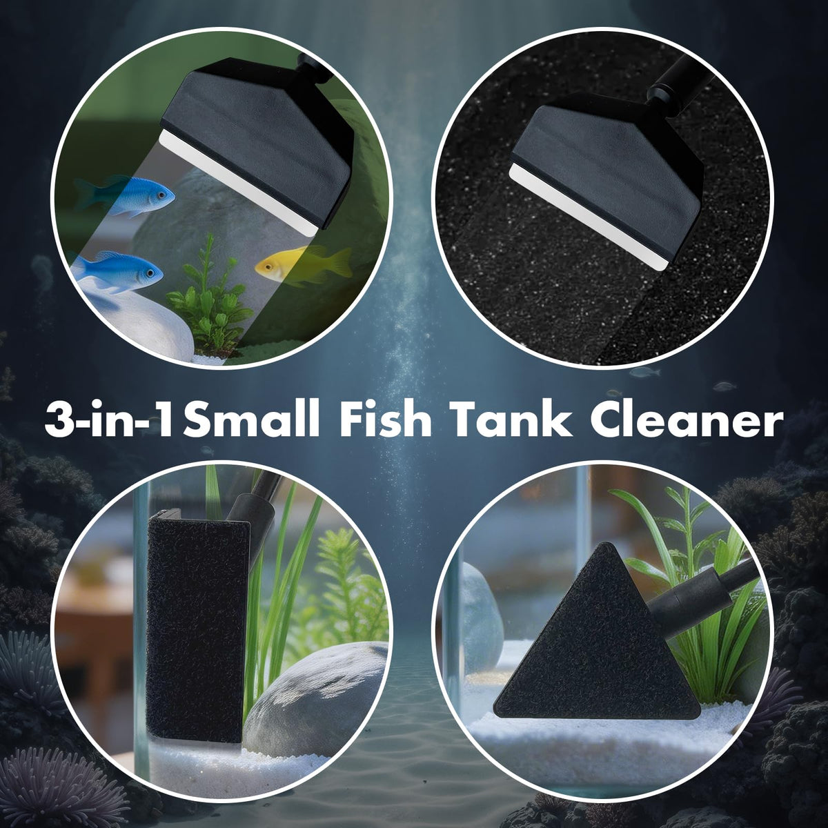5PCS Small Fish Tank Cleaner Kit T121064