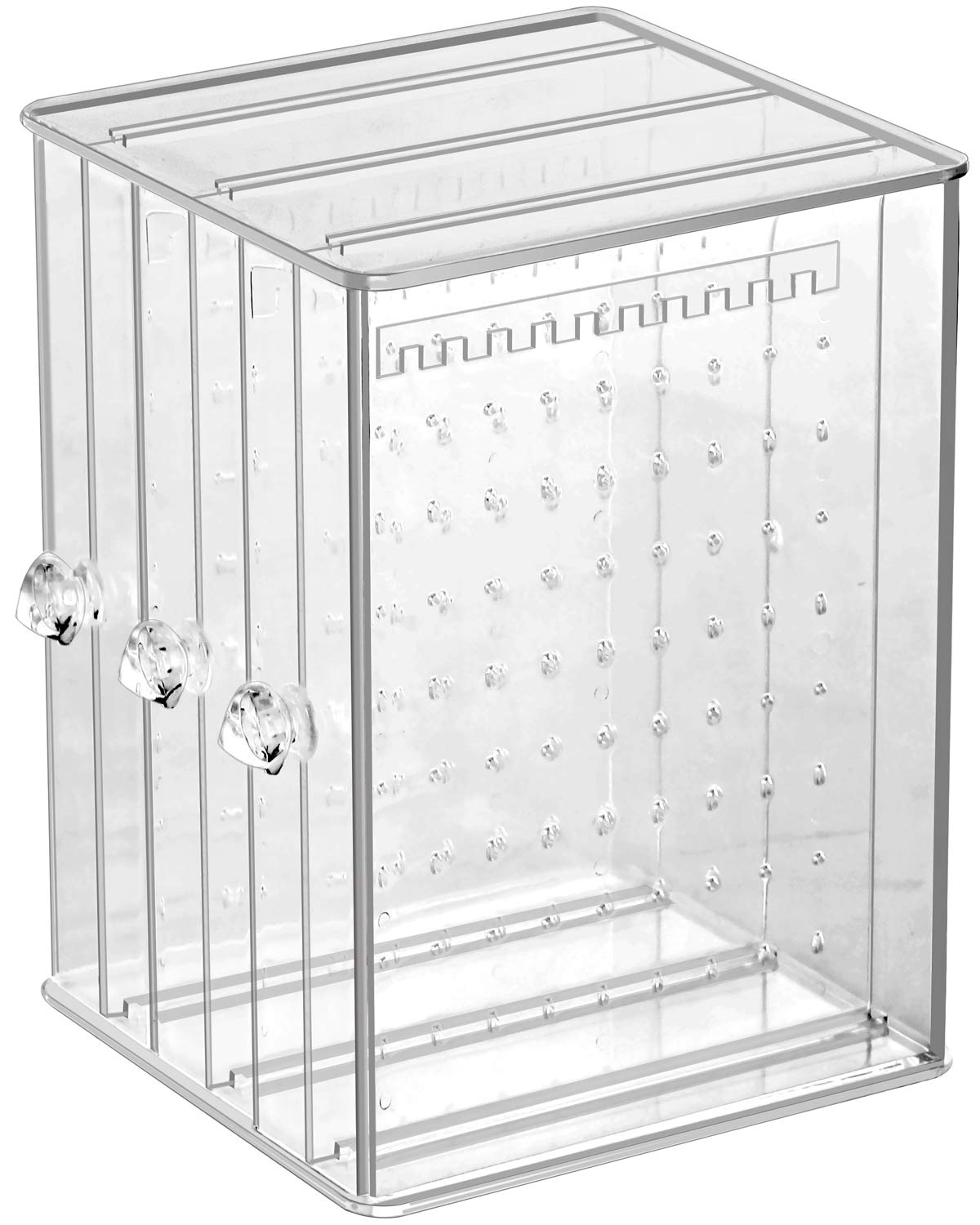 Clear Acrylic 3 Vertical Drawer Jewelry Storage Box Z960815