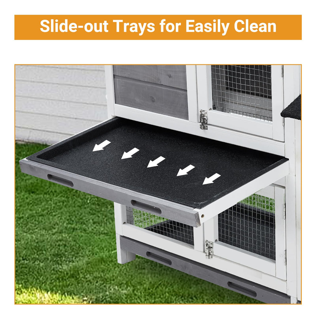 63'' 2-Tier Indoor Bunny Hutch I52806