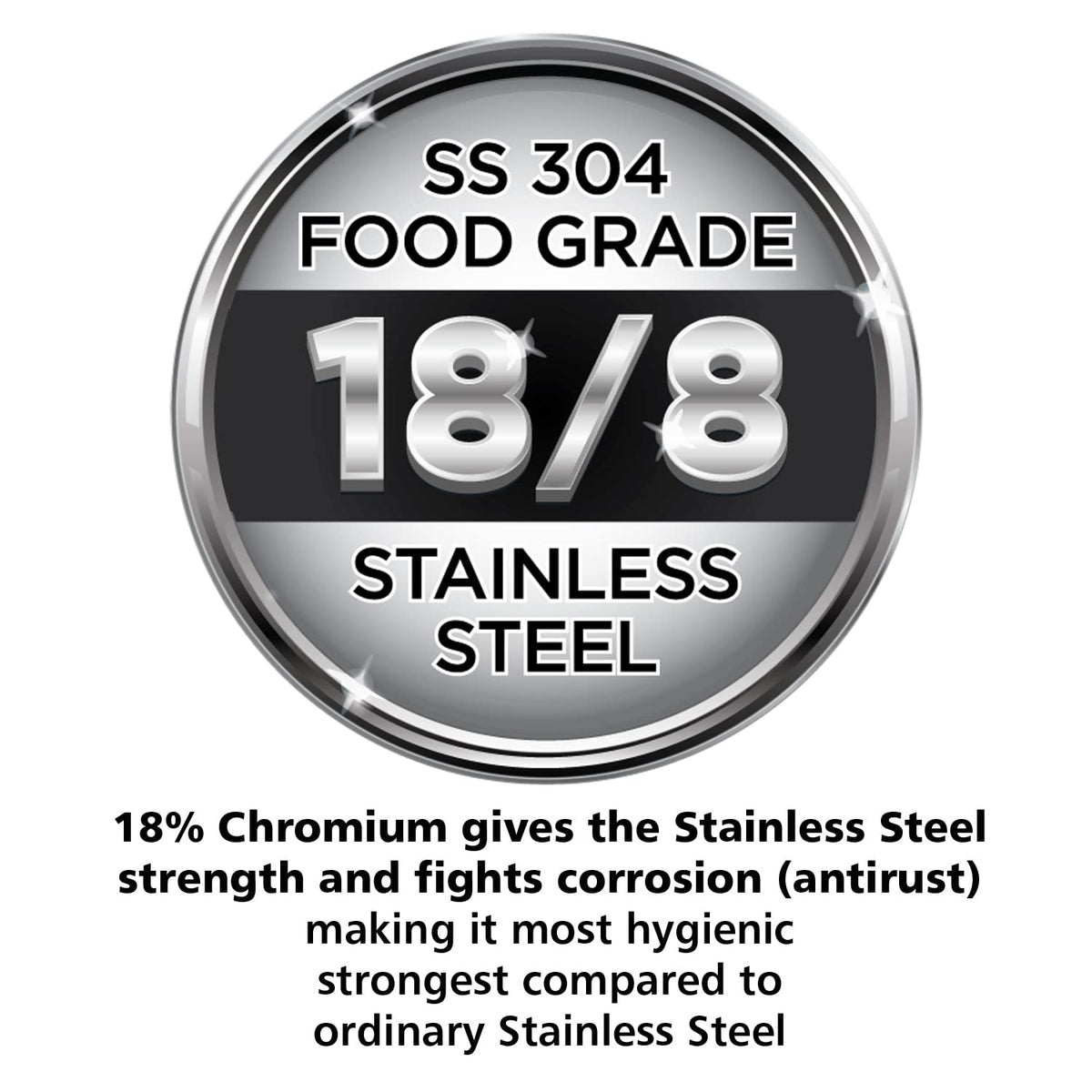 Stainless Steel Pressure Cooker, 2 Liter, Silver H749