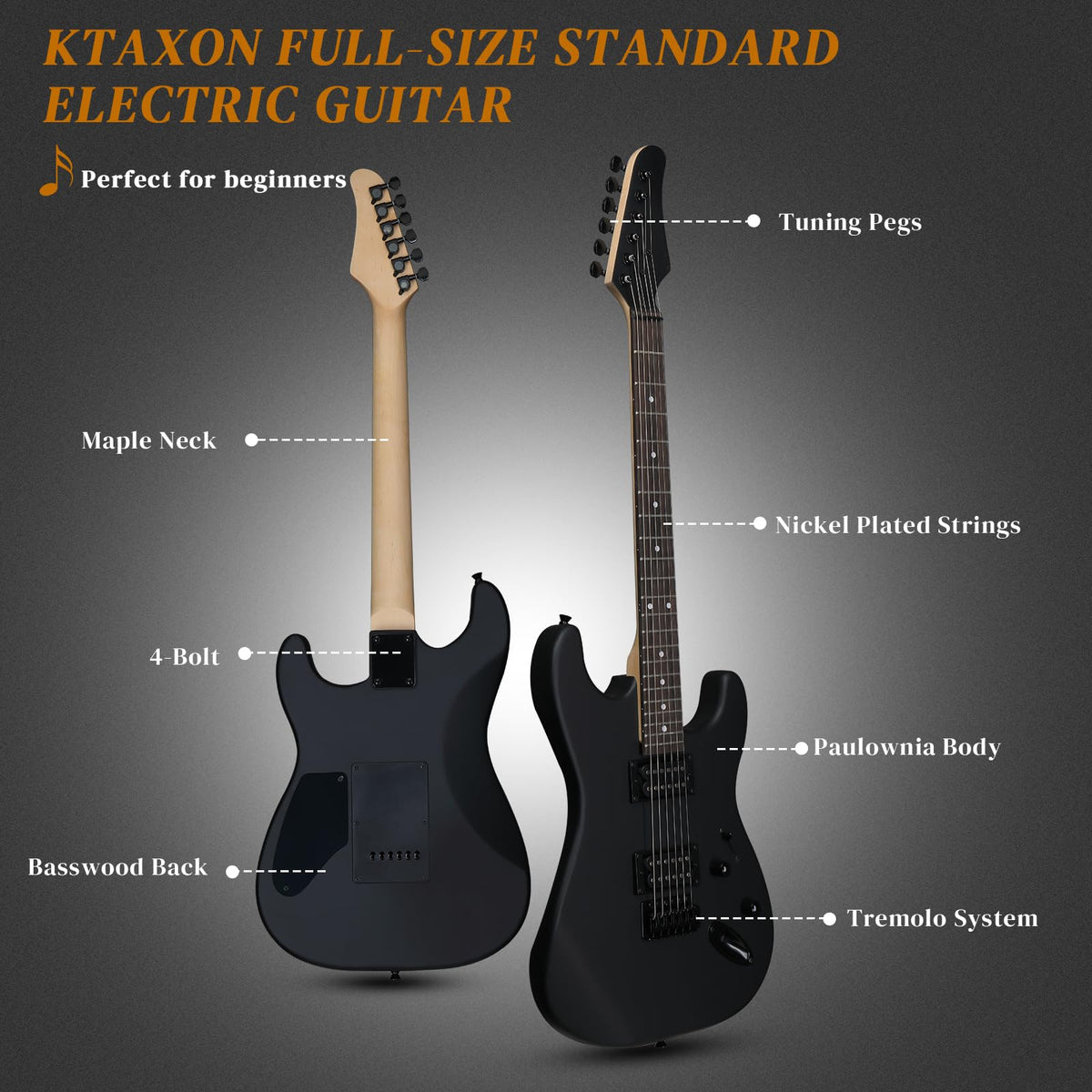 39 Inch H-H Pickup Electric Guitar D665022