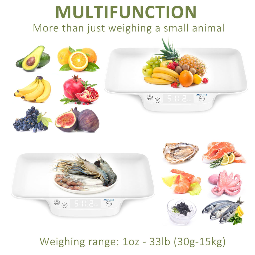 Portable Digital Pet Scale with Hold & Tare Function Q755393