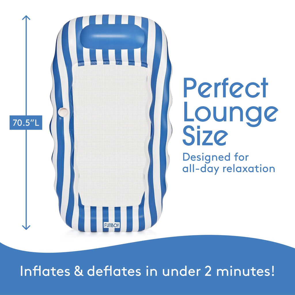 Striped Mesh Pool Lounger X42593