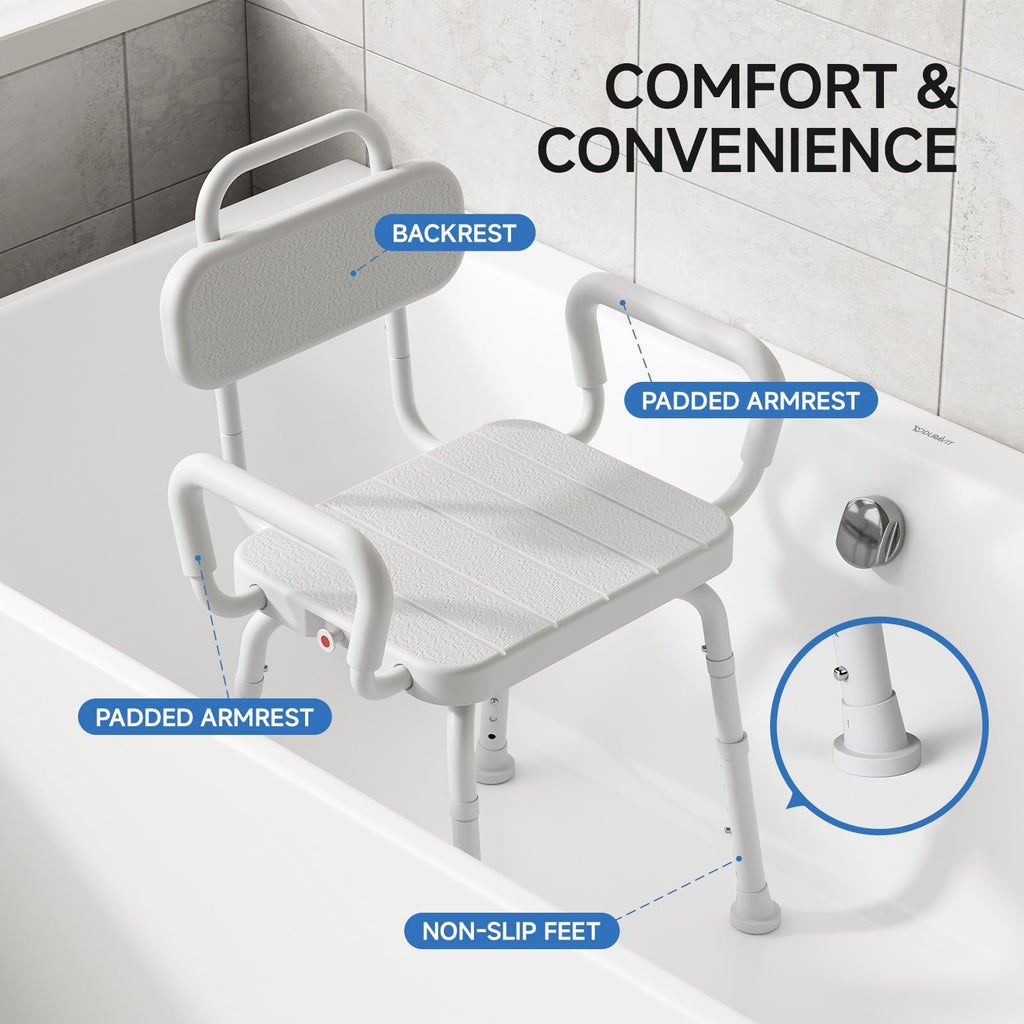 Swivel Shower Chair with Back and Arm G699719